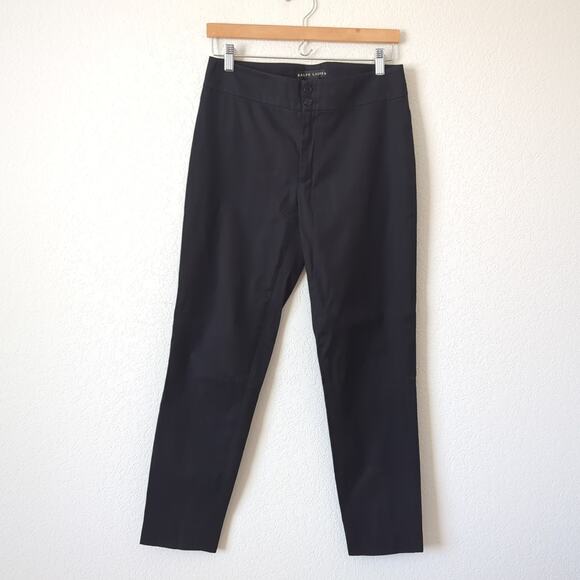 Ralph Lauren Black Label Pants Womens 6 Trouser 29x28 Zip Ankle Classy Dressy - Picture 8 of 11